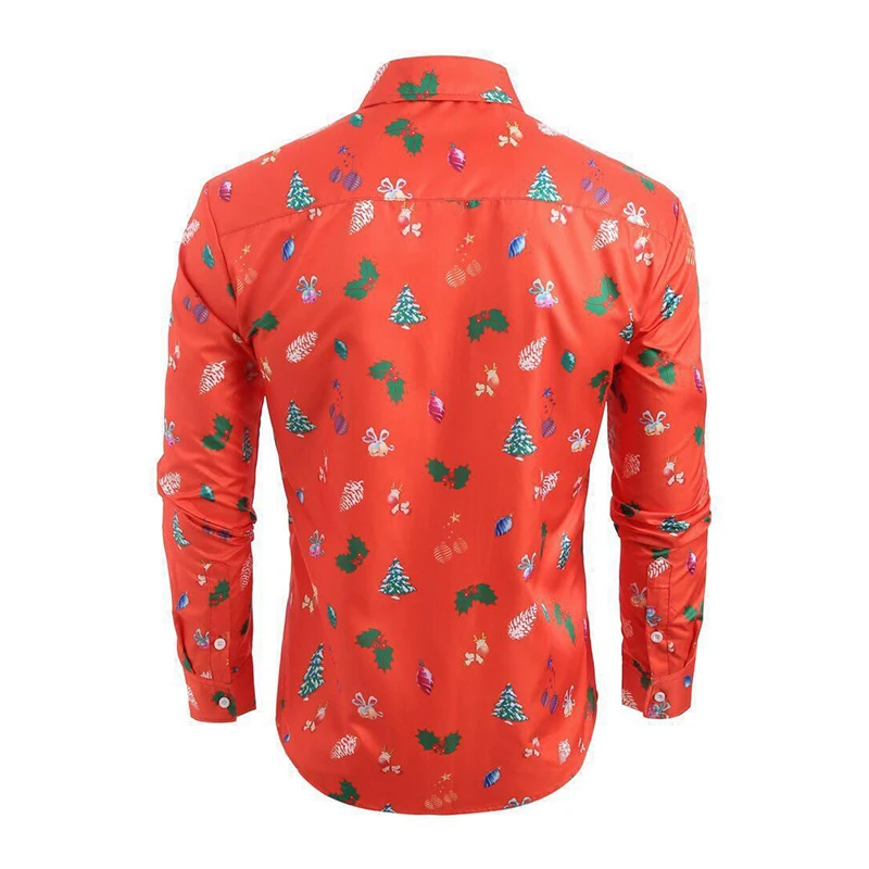 Новогодние майки, блуза, топ, Осень-зима, Blusa Mujer, мужские, тонкие, рождественские, с принтом, для фитнеса, джемпер, рождественский подарок, блузка с длинным рукавом