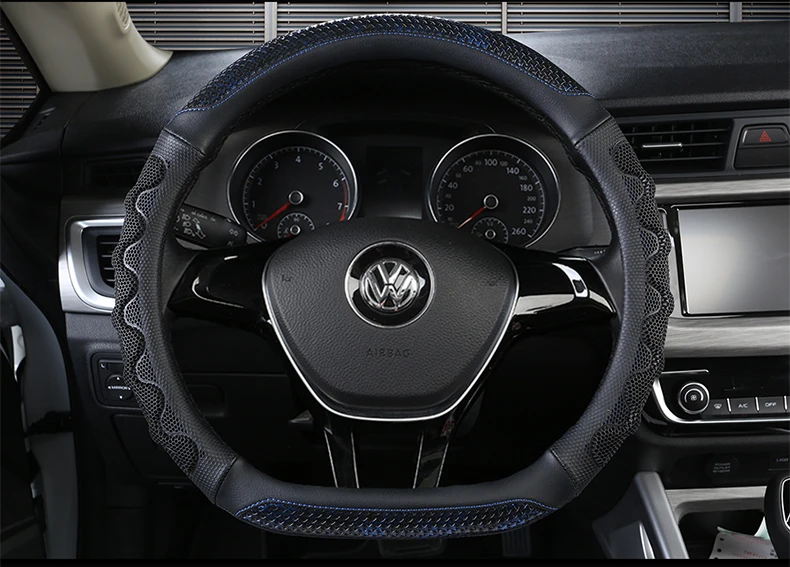 Кожаный чехол на руль FAW Volkswagen New JETTA BORA GOLF 6 сагитар-маготан 7 автомобильный чехол с ручкой для женщин
