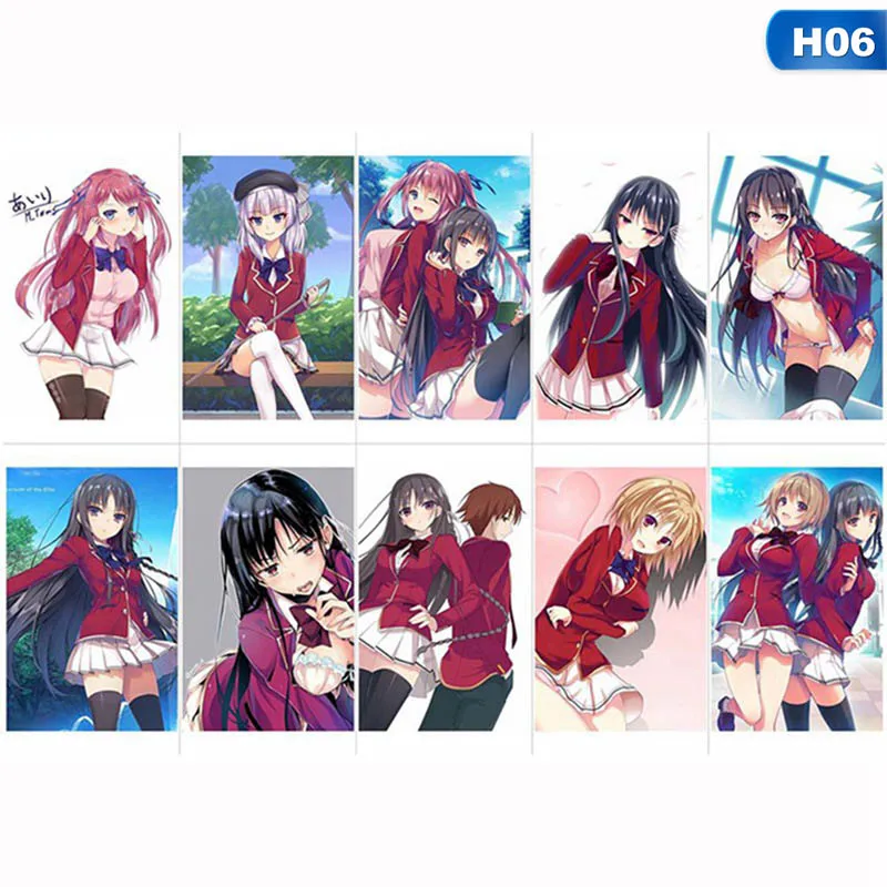 10 шт./партия Аниме класс элитных кристаллов StickersToys Kiyotaka игрушка наклейки на стену размер 86*54 мм - Цвет: H06