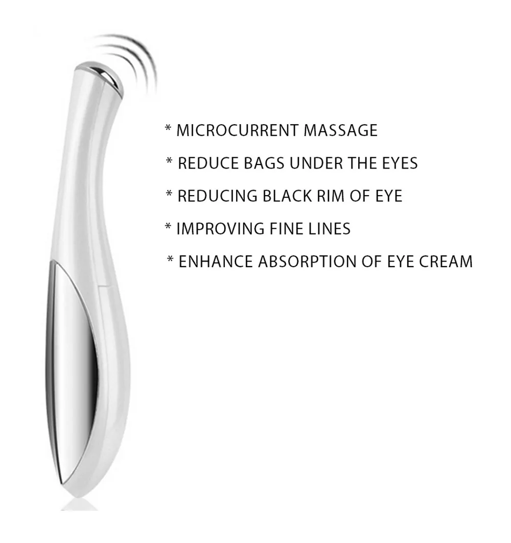 Красота мини-массажер для глаз Ручка электрическое вибрирующее устройство для лица волшебная палка удаление морщин темный круг против