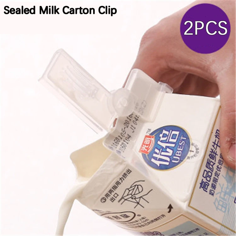 

2pcs Househould Milk Storage Seal Sealing Pour Bag Clips Sealer Clamp milk Bag Clip Kitchen Storage Tool Food Close Clip Seal