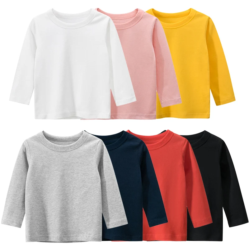 Best Buy Baby Clothing T-Shirts Long-Sleeves Toddler Girls Boys Child Casual Cotton Tops Tees Vy8bxAQ9G