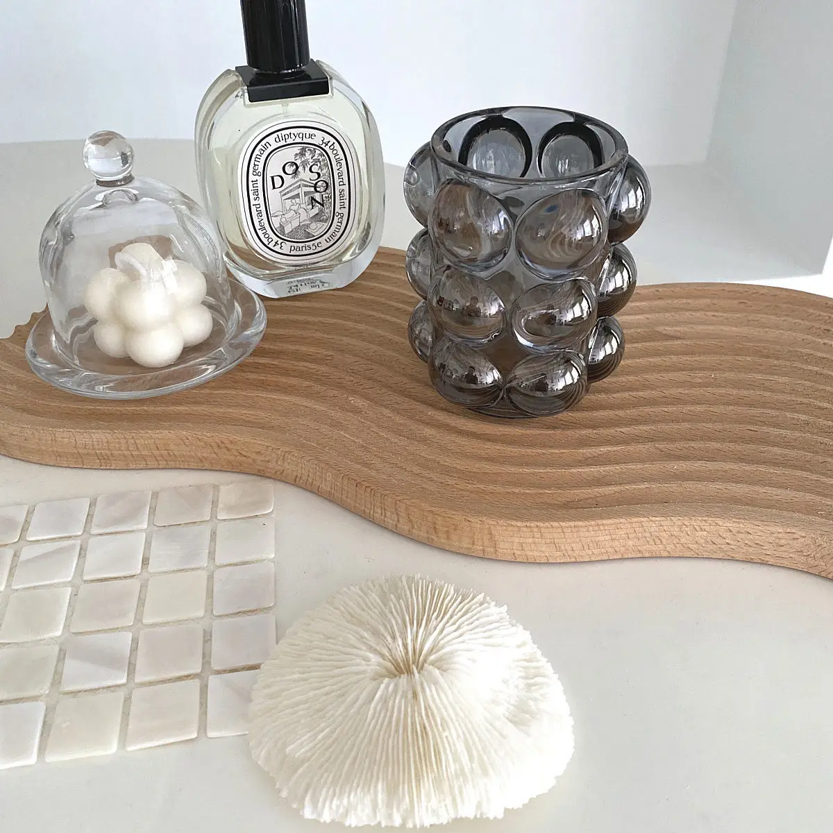 Creative Makeup Brush Holder Decorative Transparent Glass Pen Holder Crystal Nordic Ins Style Desktop Simple Pencil Storage Box 4