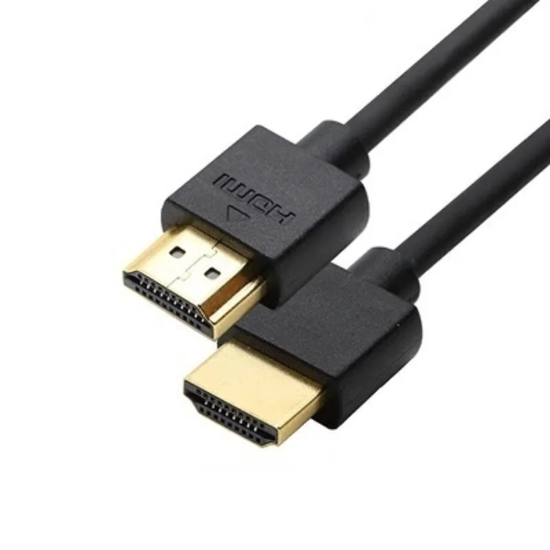 Кабель HDMI с позолоченной тонкой квадратной головкой 24 карата 17 8 гбит/с кабель