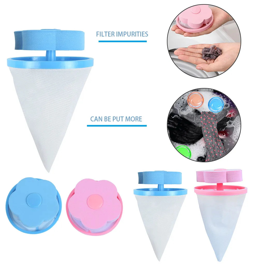 Washing machine filters out garbage cleaning supplies laundry ball through filter bag floating pet catcher laundry bag 50*