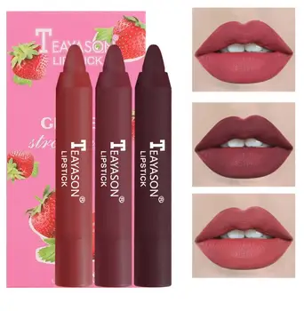 

3pcs Matte Lipstick Set Sexy Lipstick Waterpoof Long Lasting Lipsticks Maquiagem maquillajes para mujer Makeup Cosmetics TSLM1