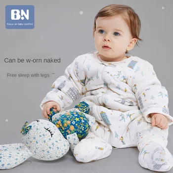 

Universal Summer Baby Big Children's Legs Four Seasons Gauze Sleeping Bag Children's Thin Type for Spring
