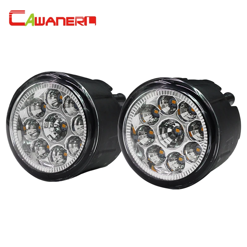 Cawanerl H8 H11 Car Led Light Lamp Fendinebbia Luce Di Marcia Diurna Drl Dc 12V Arancione Blu Bianco 2 Pezzi Per Nissan Murano Cube