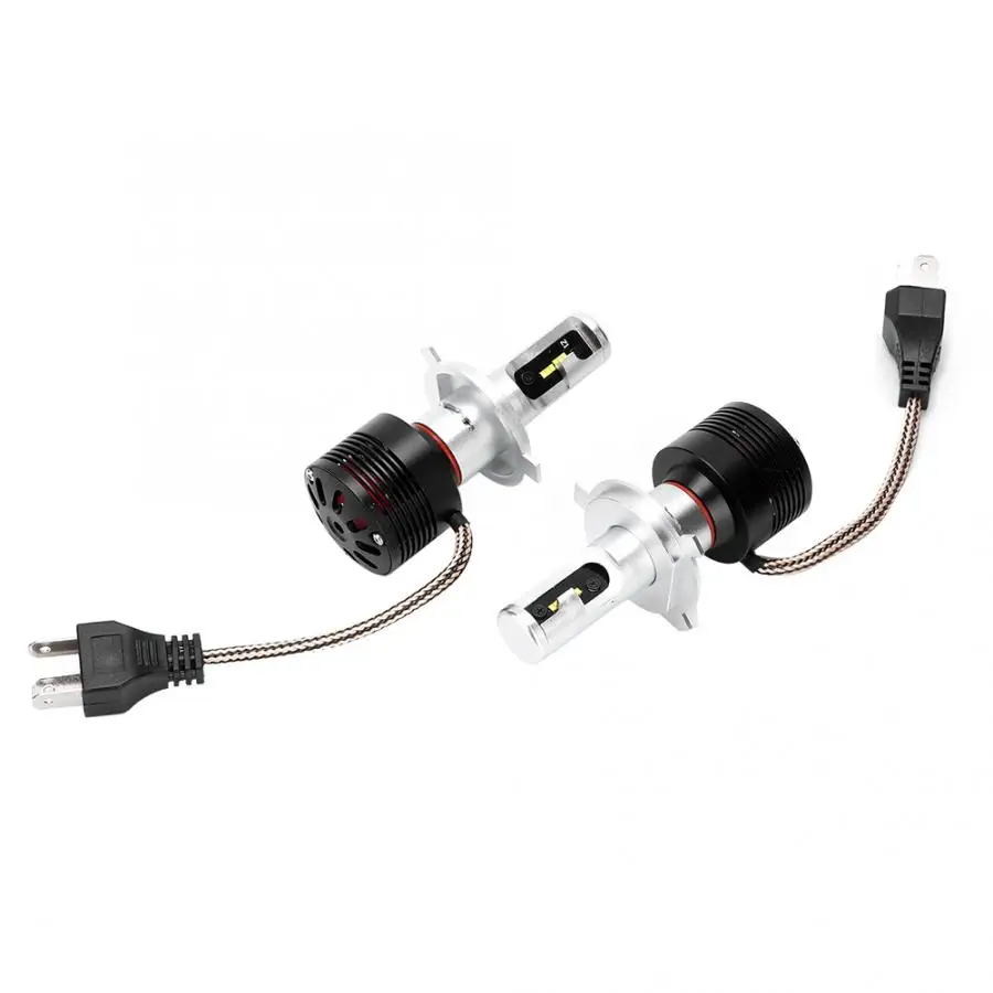 2 шт. Автомобильный светодиодный A7-H4 передняя фара универсальная IP67 водонепроницаемая 12-24 в авто аксессуары