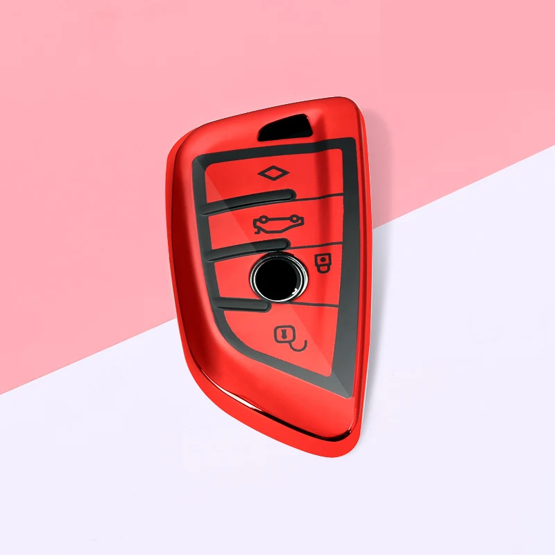 

Car key case new TPU For BMW X1 X5 X6 F15 F16 F48 BMW 1/2 Series car keychain keyring car accessories car holder car styling