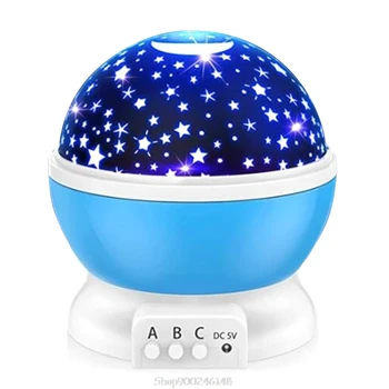 

Starry Sky Projector Rotating LED Night Light Planetarium Children Bedroom Star Lamp Kids Gift Toy O27 20 Dropship