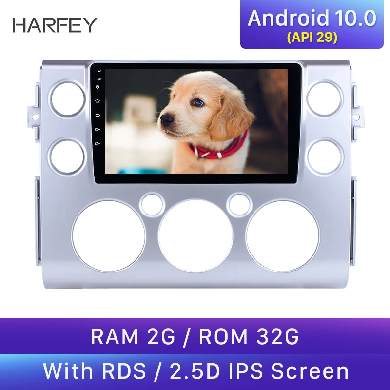 Harfey GPS Navigation for Toyota FJ CRUISER 2007-2018 Android 10.0 Car Radio Stereo Bluetooth 3G WiFi Rearview Camera OBD2 DVR | Автомобили