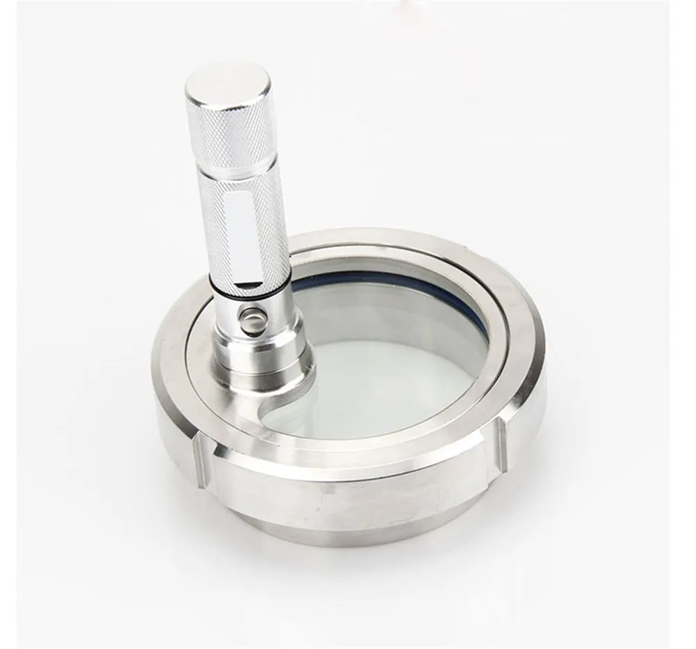 

Sanitary Sight Glass SS304 Stainless Steel Welded Process Observation Sight Hole with Light DN80