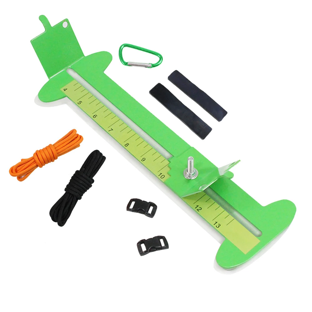 

Bracelet Knitting Tool Wristband Weaving Tool Metal Paracord Jig Versatile Expandable Bracelet Maker for Woodworking Measuring