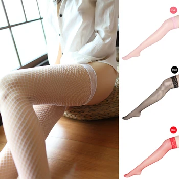 

Women's Stockings Pantyhose Sexy Adult Toy Transparent Slim Fishnet Pantyhose Club Party Black Mesh Tights High Lace Stockings