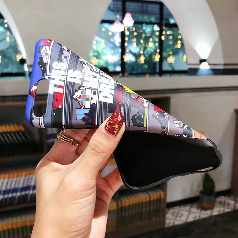 Милый чехол для iphone X мультяшный матовый мягкий телефона 7 8 6S plus XR XS Max 8Plus с полным