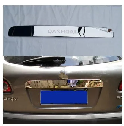 Для Nissan Qashqai Dualis 2007-2013 ABS хромированная Задняя Крышка багажника отделка задней