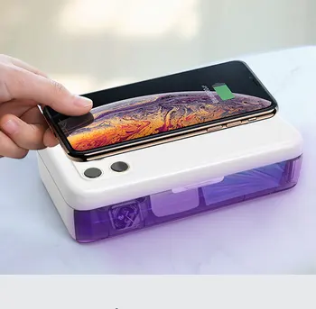 

10w Wireless Charger Multifunctional UV Disinfection Box For Mask Glasses Wireless Charging Sterilization Box Charger Accessory