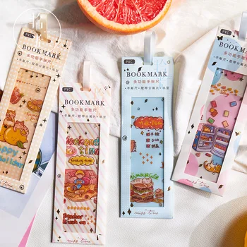 

Light Picking PVC Multi-functional Hand-Held Ruler Love in Other Series INS Hand-Held Sub-Package Sign Ruler Students Stationery
