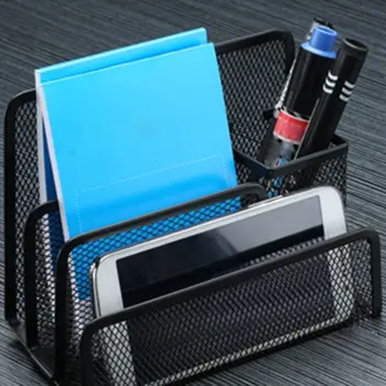 

Desktop Office Supplies Book Letter Pen Holder Combination Barbed Wire Three-Layer Book Letter Pen Holder