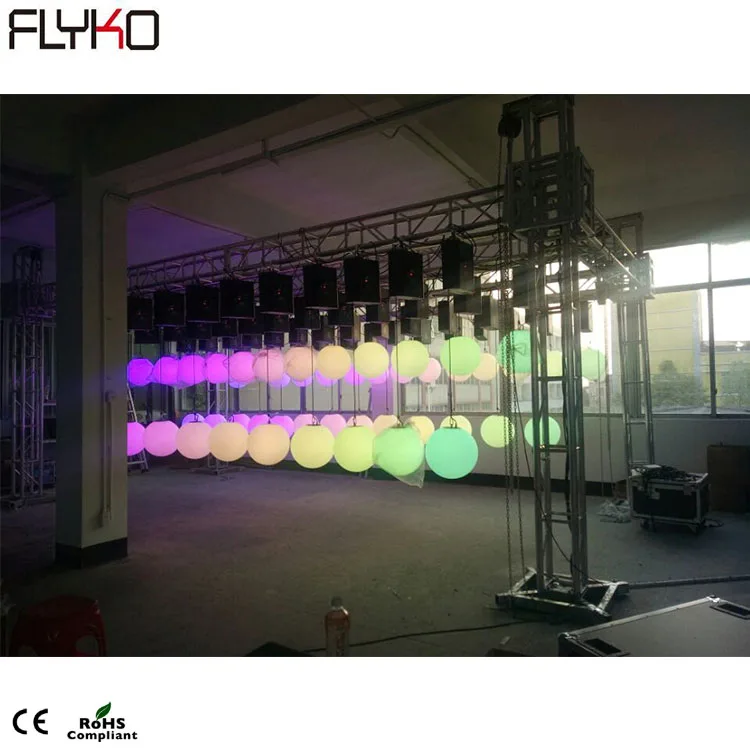 

Hot sale high quality DMX winches ball kinetic led lighting led lifting ball