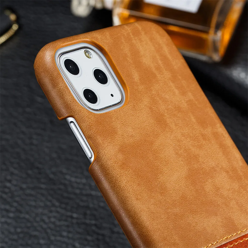 Кожаный чехол s тонкий Премиум кожаный чехол для IPhone 11 Pro 5.8in уличный Модный чехол-накладка ультра тонкий