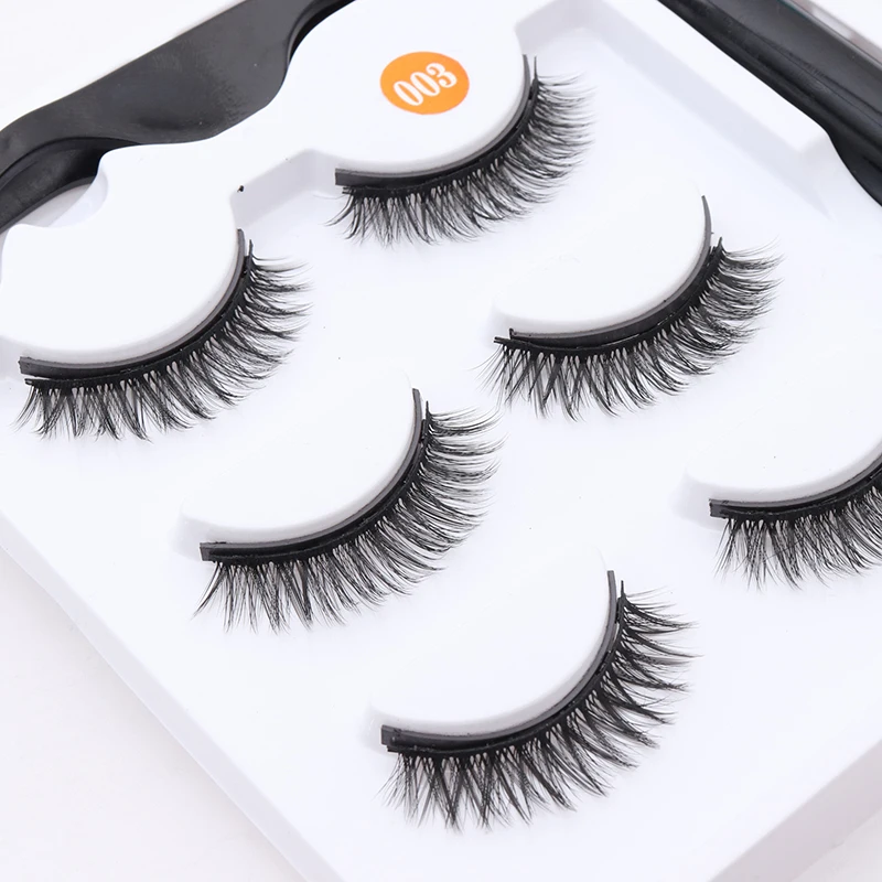 Makeup Magnetic Eyelashes and Liquid Eyeliner Set With Tweezer 3 Pairs Magnet False Eyelash Reusable Lashes No Glue Makeup Magnetic Eyelashes and Liquid Eyeliner Set With Tweezer 3 Pairs Magnet False Eyelash Reusable Lashes No Glue