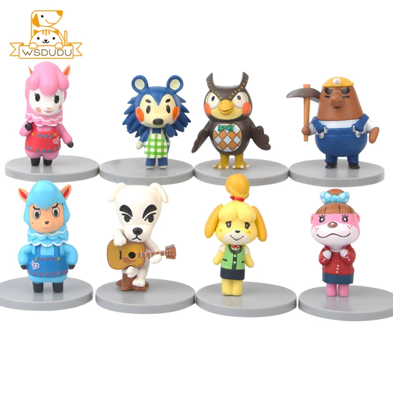 Милые животные пересечение игры Фигурки игрушки KK Isabelle Blathers Reese Mobel Lottie