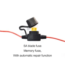 

1Pcs 18AWG 0.75 Square 68CM 5A Insert Fuse With Memory Recovery O-Type Terminal To SAE Plug Power Cord