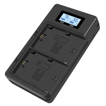 

LCD Display Dual Channel USB Input Digital Battery Charger for Canon Camera Battery