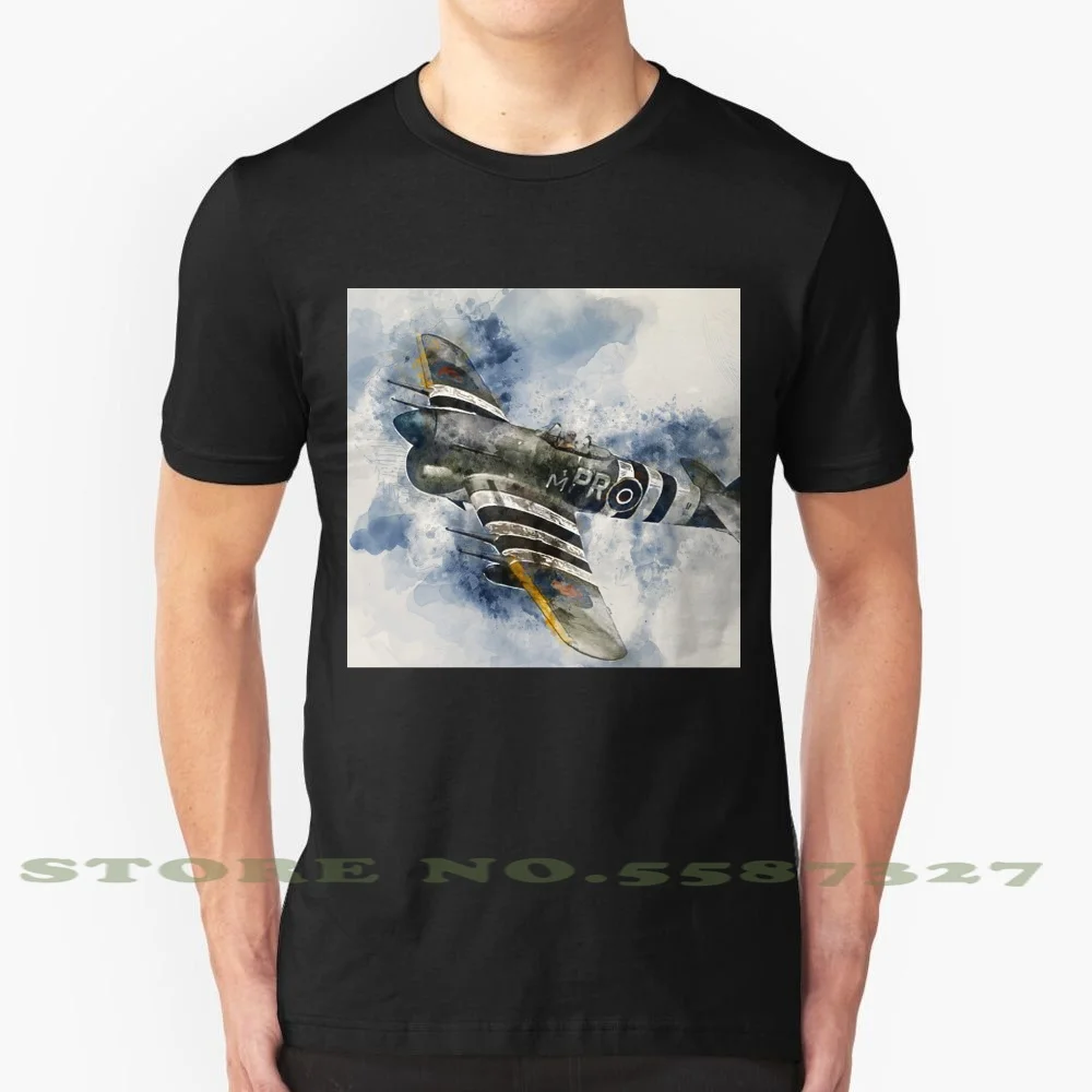 Модная Винтажная Футболка Hawker Typhoon футболки тайфун Раф истребитель Бомбер