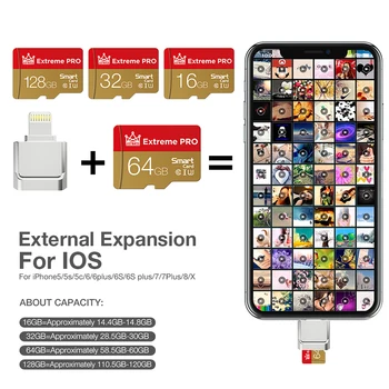 

Top Quality tarjeta TF Card 32GB Class 10 Waterproof 16GB 64GB Memory Card micro sd card Cartao de Memoria 256gb for iPhone
