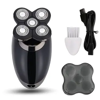

Fashion Men 5-head Electric Shaver USB Rechargeable Waterproof Smart Razor Multi-function Beard Knife