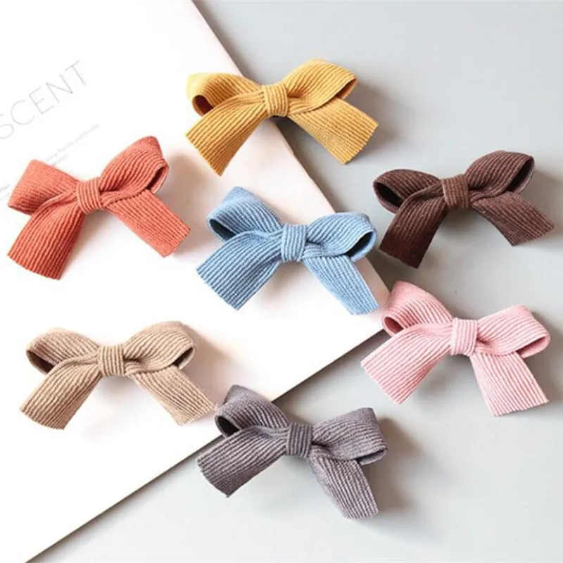

8PCS Velvet Bow Hairpins Girl' Lovely Fashion Hair Clips Women's Hair Korea Accessories Hairgrips Children's Head wear