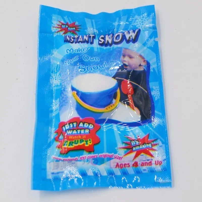 Зима 1 упаковка искусственный Снежный порошок быстрого приготовления грипп украшение белый снежок для детей Снежный бой Новое поступление I