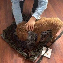 

Interactive Dog Toy Pet Dog Snuffle Mat Leakage Food Bowl Anti Choking Mat Training Smell Sniffing Pad Washable Puzzle Toy