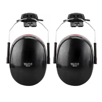 

27DB Sound Noise Reduction Tilted Ear Muffs Defenders Safety Hearing Protection Helmet Mounted