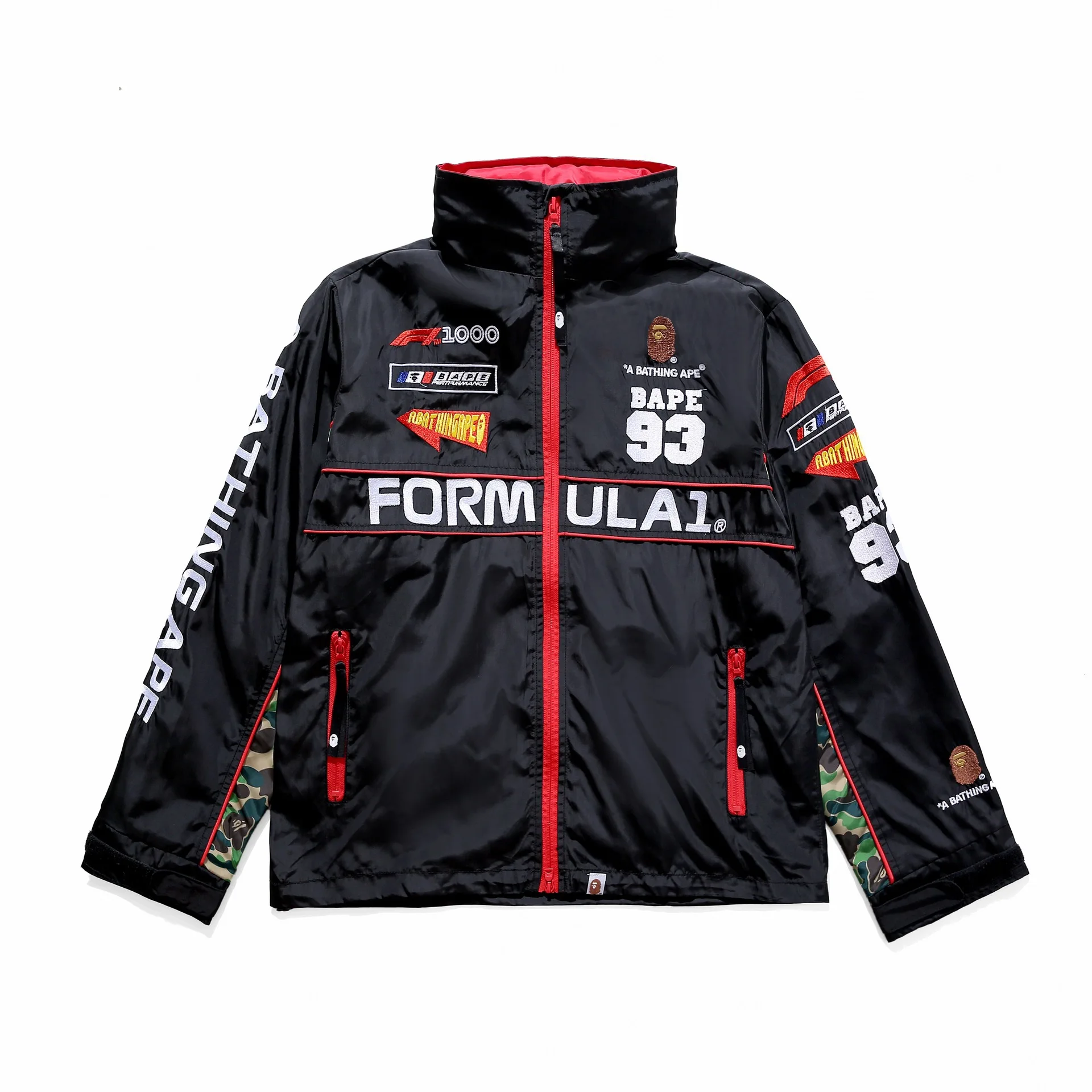 

2019 New Style Japanese-style Popular Brand Ape Joint Race Car Commemorative Models Fashion Race Car Service Raincoat Jacket
