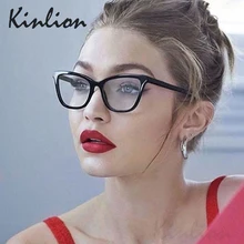 Kinlion Ретро оправа для очков "кошачий глаз" для женщин, роскошные прозрачные оптические негабаритные Классическая оправа для очков, очки Gafas, женские очки