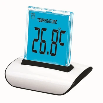 

Digital Display LCD White Desk Timer Snooze Function Car Date Bed Alarm Clock Electronic 7 Colors LED ABS Changing Thermometer