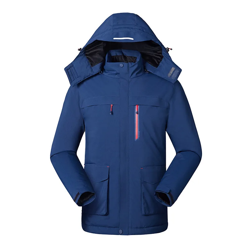 

USB Electric Heated Coat Jacket Hooded Heating Vest Winter Thermal Warmer Men