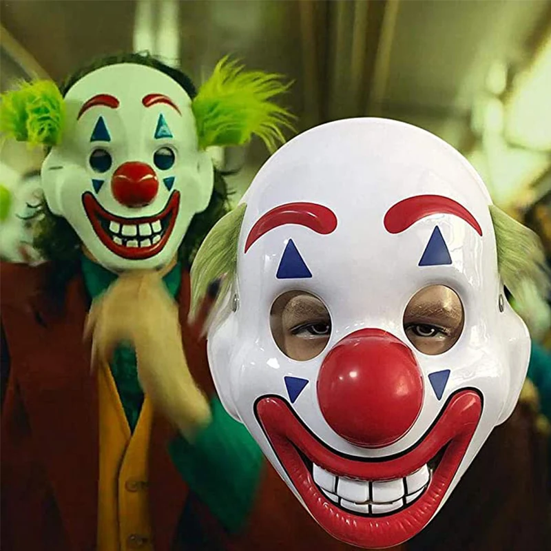 Clwon Joker Joaquin Phoenix Mask Cosplay Props PVC Halloween Masks The Joker Arthur Fleck Party