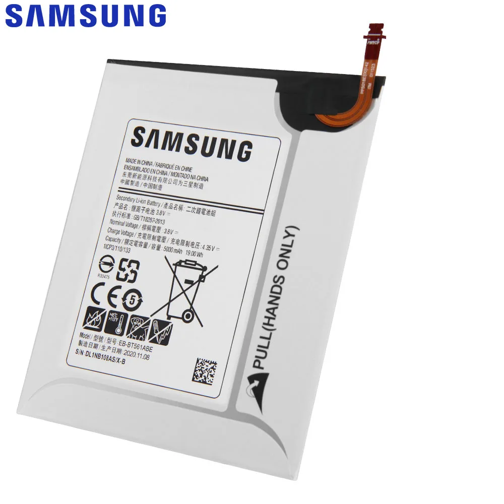 Оригинальная Аккумуляторная батарея для SAMSUNG GALAXY Tab E T560 T561 планшета 5000 мАч|samsung