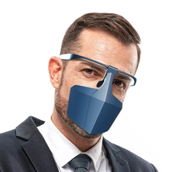 

Reuseable Face protection mask anti splash spray Fashion creative protective PE anti dust protective masks