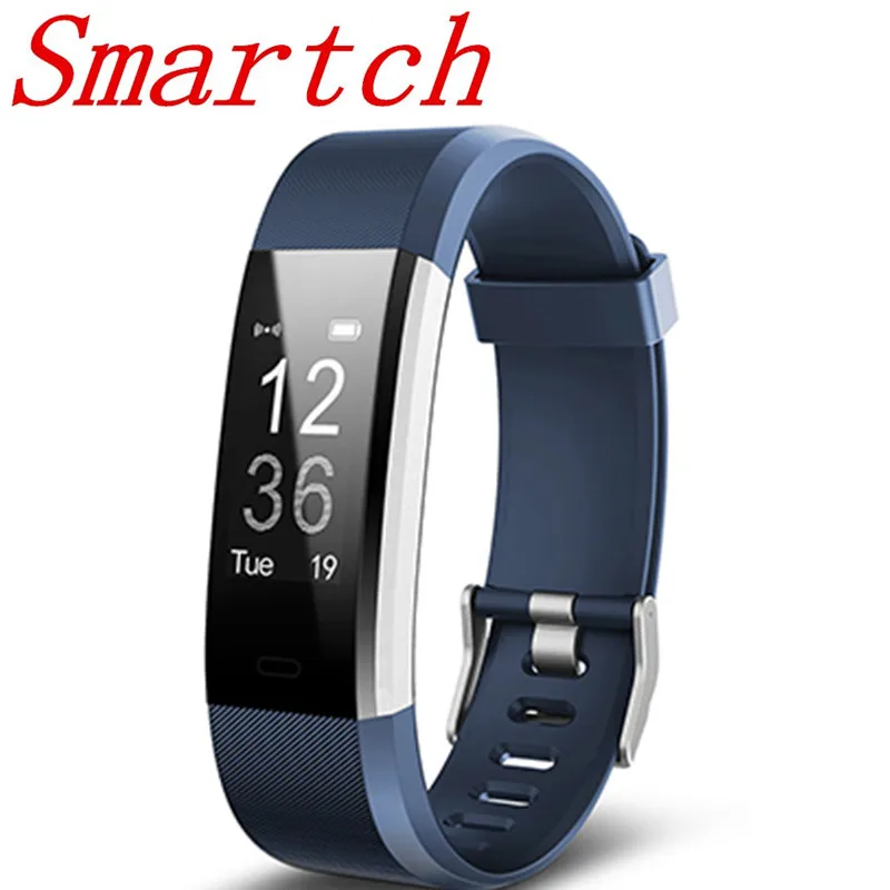 

Smartch ID115HR Plus Smart band Bracelet Heart Rate Monitor Pedometer Fitness tracker Wristband