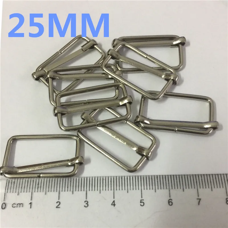 10-1" Metal Triglide Slide Adjusters Nickel Adjustable Suspender Slides 