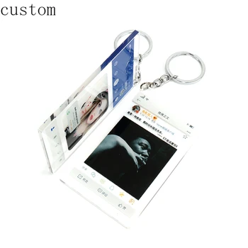 

Custom Music Spotify Scan Code Keychain for Women Men Personalized Laser Engraved Song Code Keyring Christmas Jewelry Gift