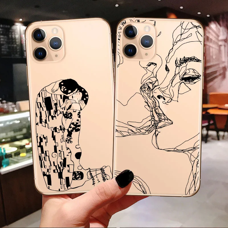 Мягкий чехол для iPhone11 Pro Max X XR Xs Max 6 6s 7 8 Plus с рисунком маслом Gustav Klimt