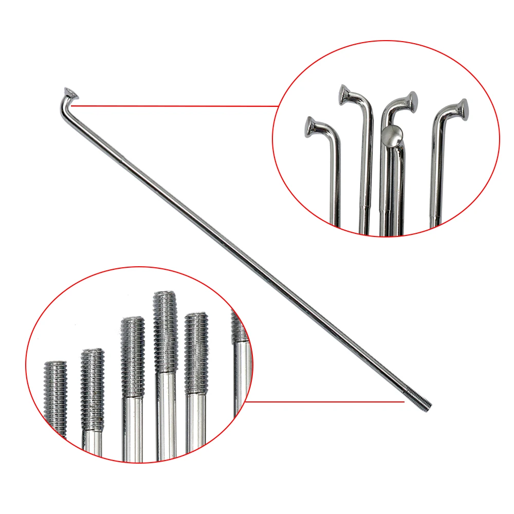 40pcs/set Motorcycle Motorbike Front and Rear Rim Wheel Spokes Kit For BMW R12 R75 R72 M1 M72 Ural CJ K 750 dirt bike wheel spoke
