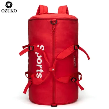 

OZUKO Large Capacity Travel Bags Multifunction Sports Gym Hand Bag Male Luggage Travel Backpack For Women Fitness Duffle Mochila